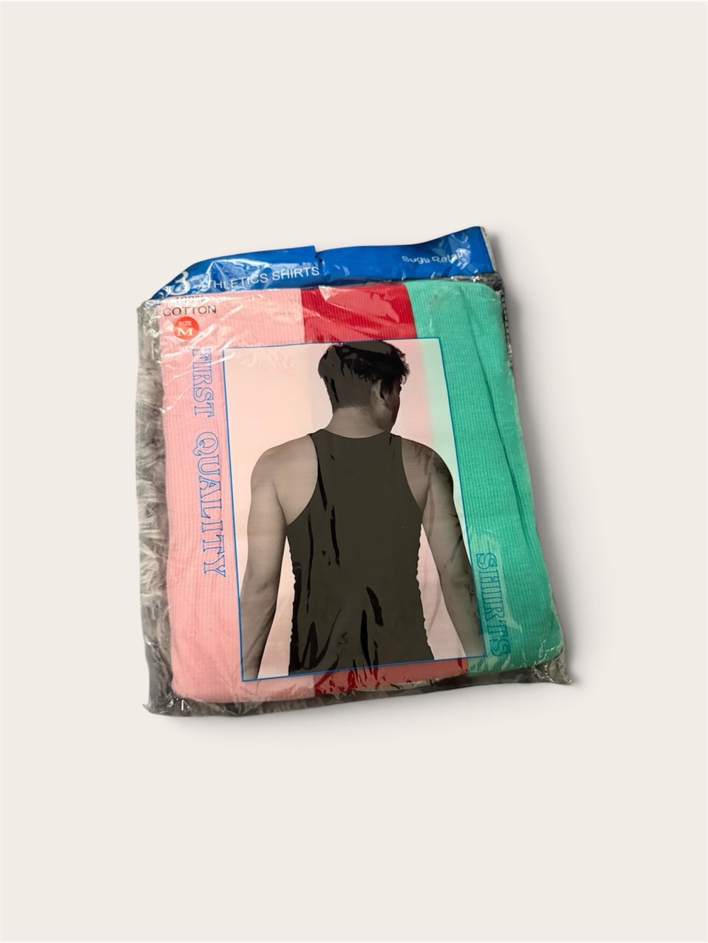 Men's Cotton Tank Top Pack - Pink & Teal